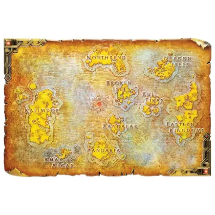 World of Warcraft Replica Metal Harta din Azeroth Editie Limitata 12 x 18 cm poza produsului