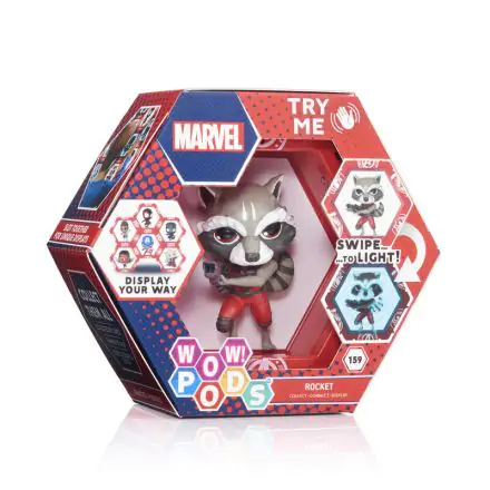 WOW! POD Marvel Rocket Raccoon figurina LED poza produsului
