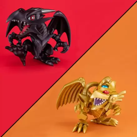Yu-Gi-Oh! Duel Monsters Megatoon PVC Statuie Red Eyes Black Dragon & The Winged Dragon of Ra 13 cm (cu cadou) poza produsului