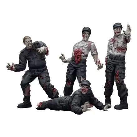 Zombie Dark Source Action Figures Set 4 Figurine Gardieni de securitate 8 cm poza produsului